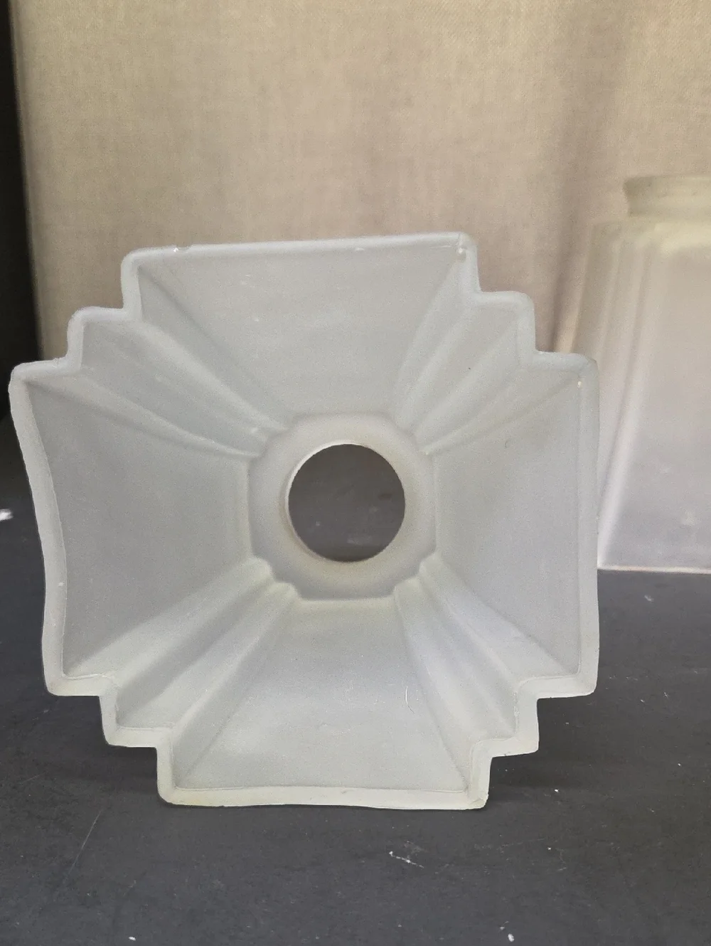 Set of 3 Bell Flared Shape 5 inch, Frosted, Fluted Lamp Light Shade, 2